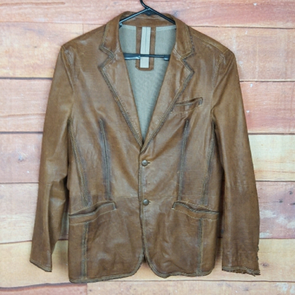 𝅺D.Fine Las Vegas destress look leather coat jacket super smooth soft lea…